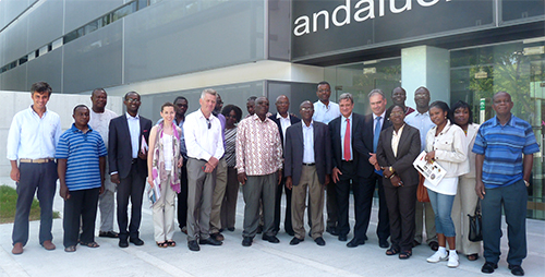 Rectores de la Universidad de Ghana visitan Andalucía Lab