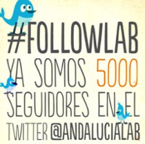 El Twitter de Andalucía Lab @andalucialab convoca un concurso para celebrar sus 5.000 seguidores