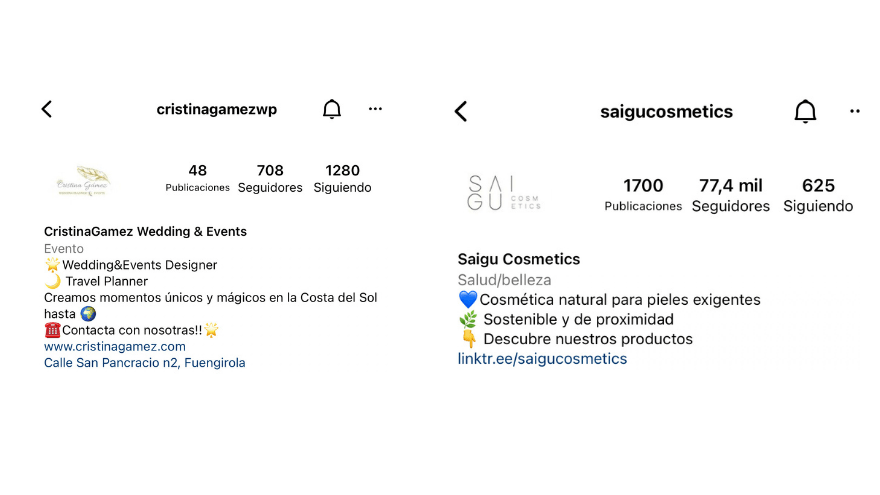 Bio instagram turístico