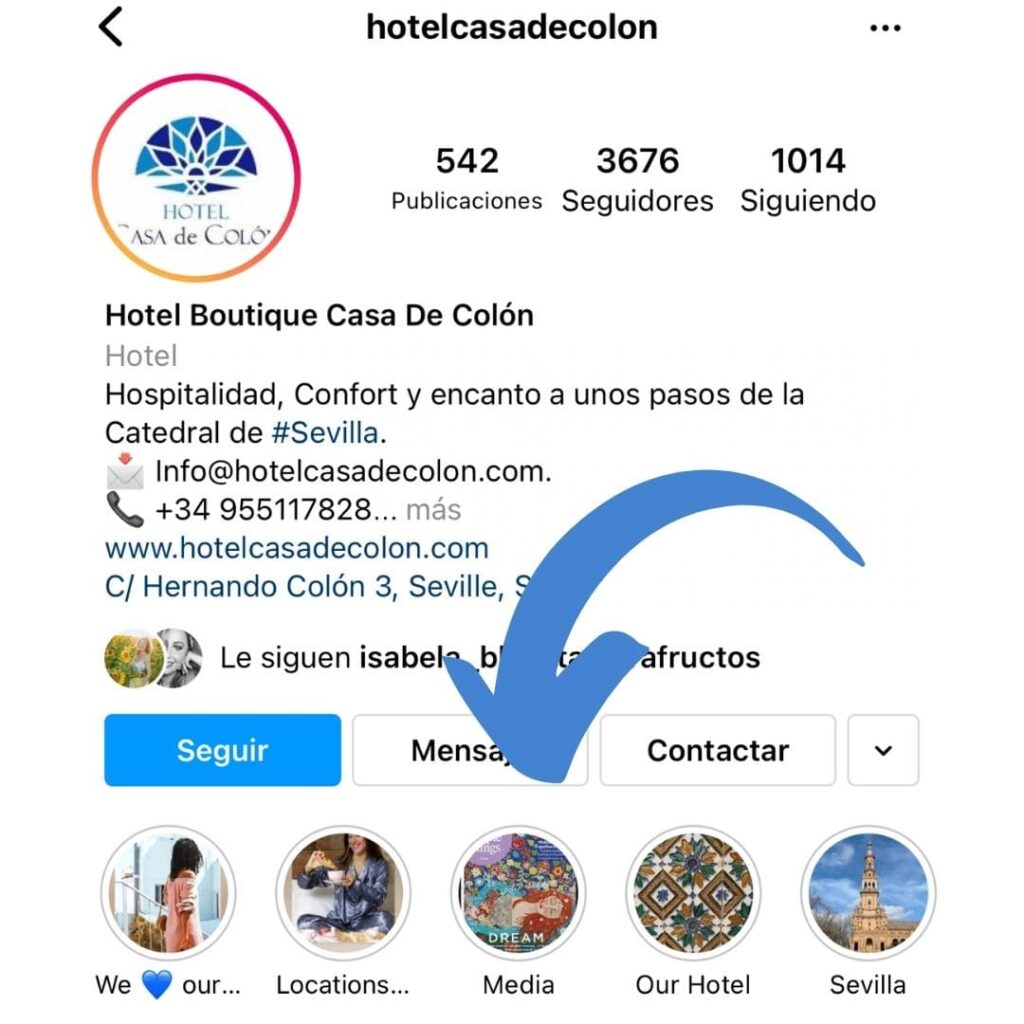 Destacados de stories para hotel